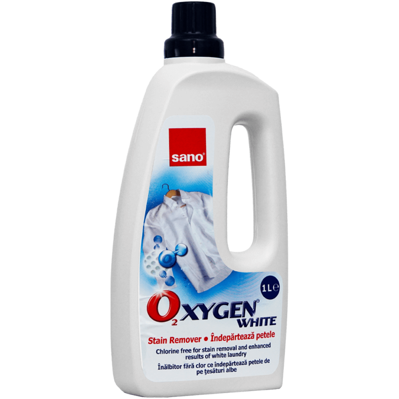 Solutie pentru indepartarea petelor Sano Oxygen Gel White 1 litru